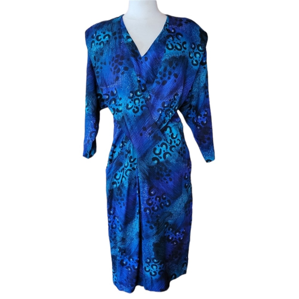 1980s Multi-Color Dress